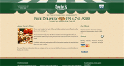 Desktop Screenshot of luciopizza.com